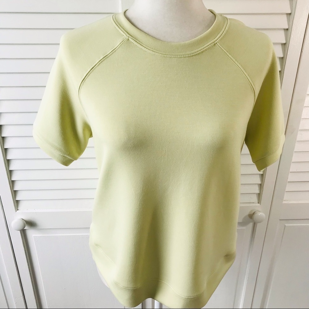PHILOSOPHY Light Green Short Sleeve Sweater Size Small - Picture 4 of 10